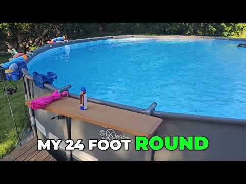 above-ground pool sand filter: Intex Ultra XTR Frame 24 ft x 52 in Round Above-Ground Pool Set with Sand Filter Pump shown during my hands-on review