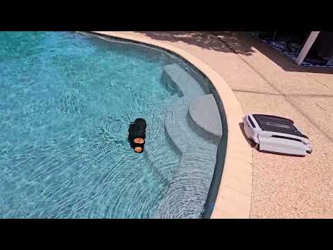 cordless inground pool robot: KliBot In-Ground Pool Vacuum Cleaner shown during my hands-on review
