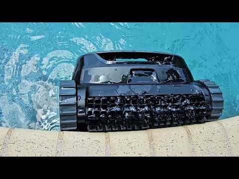 cordless pool wall cleaner: AIPER Scuba X1 Cordless Robotic Inground Pool Cleaner shown during my hands-on review