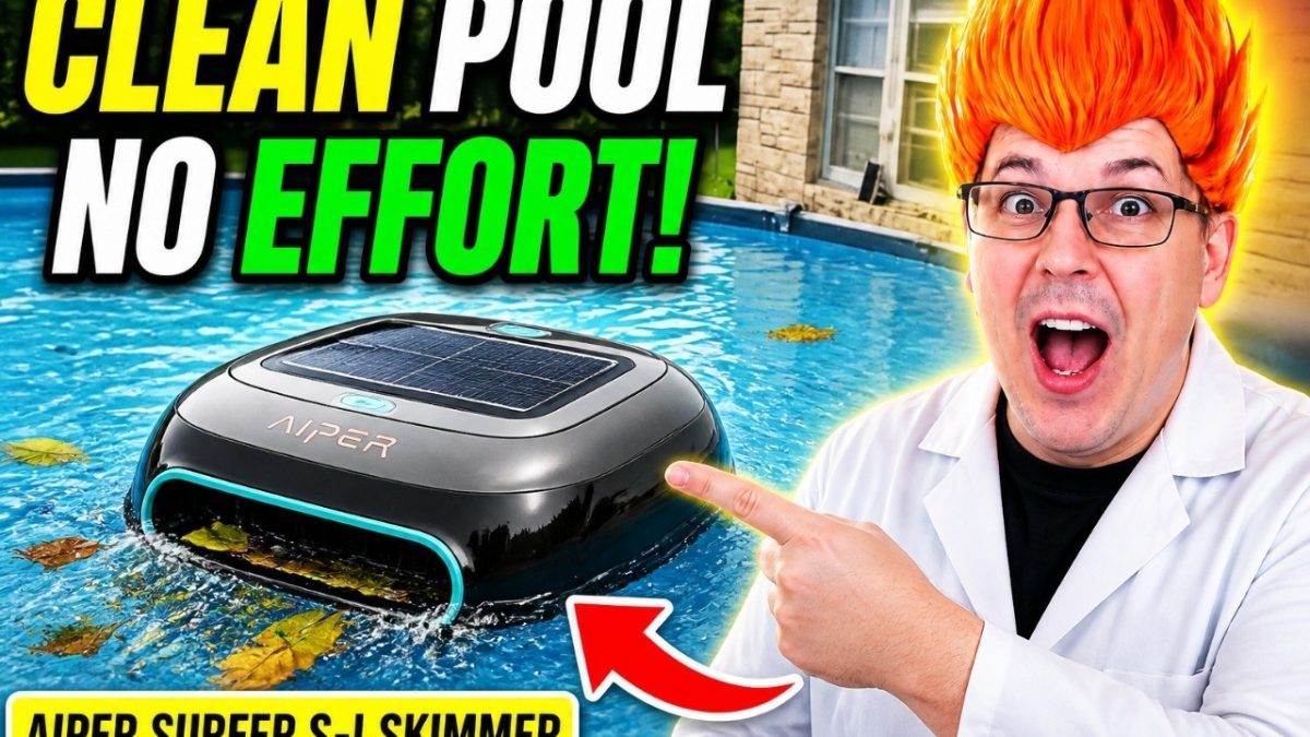 floating pool skimmer for leaves: (2024 Upgrade) AIPER Surfer S1 Solar Powered Robotic Pool Skimmer with APP Support, Monitor Pool Temperature, 12 Hour Ba…