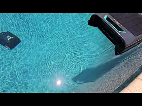 solar pool skimmer for leaves: AIPER Surfer S2 Solar-Powered Pool Skimmer shown during my hands-on review