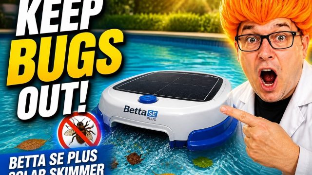 solar pool skimmer: Betta SE Plus Solar-Powered Pool Skimmer shown in my hands-on review
